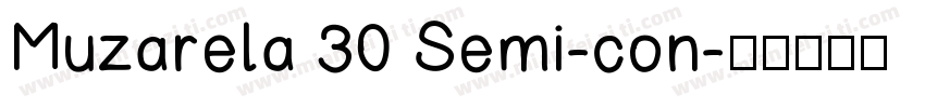 Muzarela 30 Semi-con字体转换
